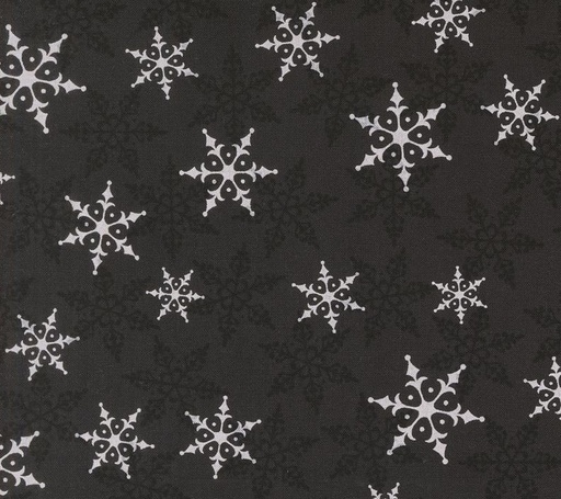 [MOD-56134-18] Winter Friends Falling Snow Charcoal Black by Deb Strain for Moda Fabrics