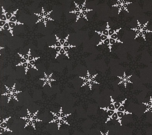 [MOD-108030-18] Winter Friends Falling Snow Wide Back Charcoal Black by Deb Strain for Moda Fabrics