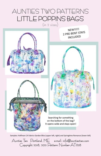 [AT-628] Little Poppins Bag Pattern from Aunties Two