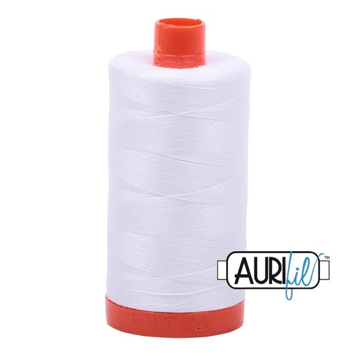 [MK-50-2024] Aurifil 50 Wt. Thread - White 2024