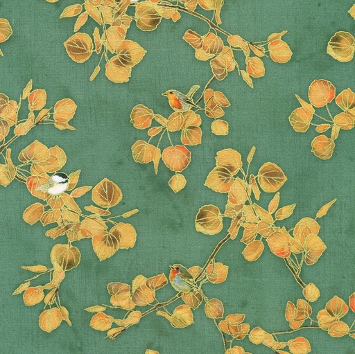 [KAUF-22965-476] Warm Welcome Branches Balsam by Lynnea Washburn for Robert Kaufman