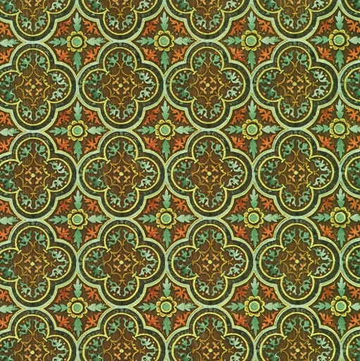 [KAUF-22966-323] Warm Welcome Tiles Walnut by Lynnea Washburn for Robert Kaufman
