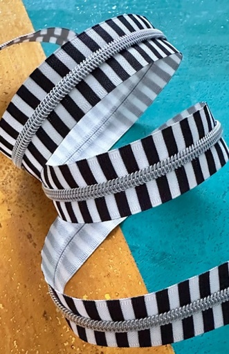 [SASS-KIT-17T] Wide Black Stripe Zipper Tape from Sassafras Lane Designs