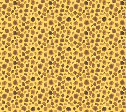 [WF-54670-7] King of the Jungle Flannel First Spots Golden by Whistler Studios for Windham Fabrics