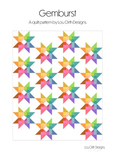 [LO-29] Gemburst Quilt Pattern by Lou Orth