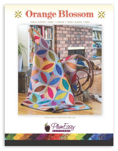 [PEP-125] Orange Blossom Quilt Pattern by Bethany Miller for PlumEasy Patterns
