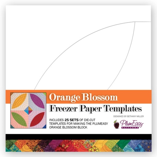 [PEP-225] Orange Blossom Freezer Paper Templates 25pk