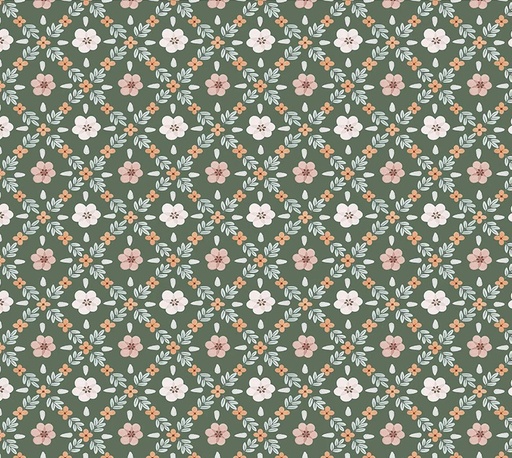 [WF-54591-4] Petal and Purr Garden Lattice Sage by Whistler Studios for Windham Fabrics