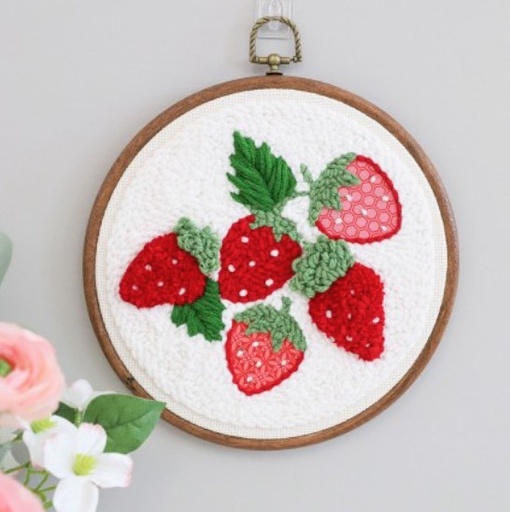 [KBD-KPNK-1021] So Berry Happy Punch Needle Embroidery Kit from Kimberbell