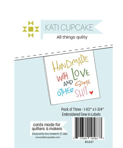 [KC-247] Handmade with Love and Some....Sewing Labels from Kati Cupcake