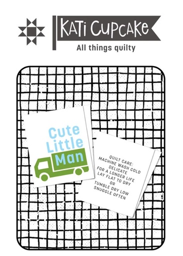 [KC-303] Cute Little Man Sew In Labels from Kati Cupcake