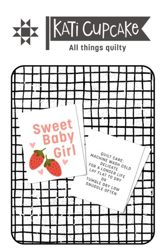 [KC-302] Sweet Baby Girl Sew In Labels from Kati Cupcake