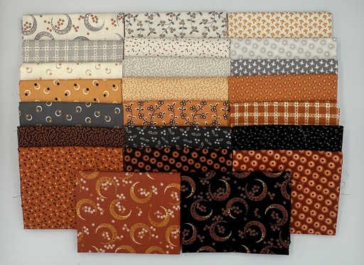 [PP-MidnightMFQB] Midnight Moon Fat Quarter Bundle