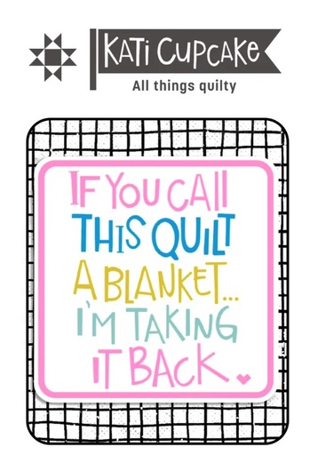 [KC-QB-VS] If You Call This Quilt Vinyl Sticker from Kati Cupcake