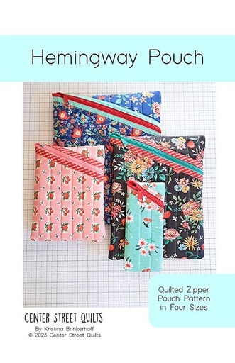 [MOD-CEN-101] Hemingway Pouch Pattern from Center Street Quilts
