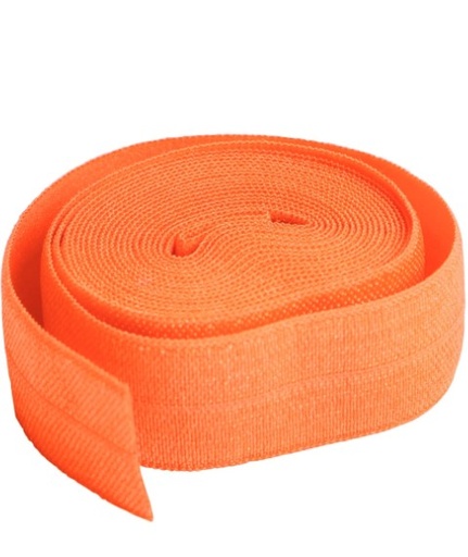 [SUP211-2-PMP] Fold-over Elastic, Pumpkin .75" x 2 Yards