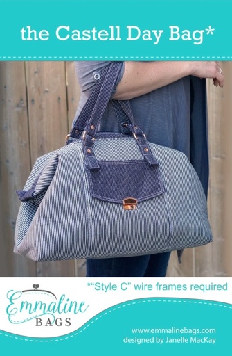 [EMB-113] The Castell Day Bag Pattern from Emmaline Bags