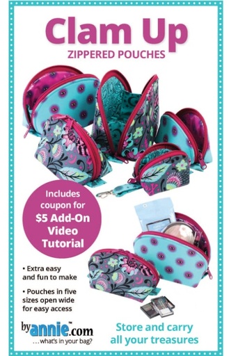 [PBA-275] Clam Up Bag Pattern from By Annie