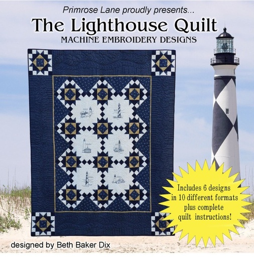 [MQ-025] The Lighthouse Quilt Pattern from Primrose Lane