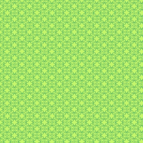 [HG-1063-64] Modern Melody Basics Filigree Geo Lime Green by First Blush Studio for Henry Glass