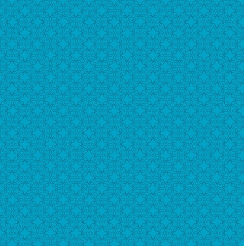 [HG-1063-17] Modern Melody Basics Filigree Geo Turquoise by First Blush Studio for Henry Glass