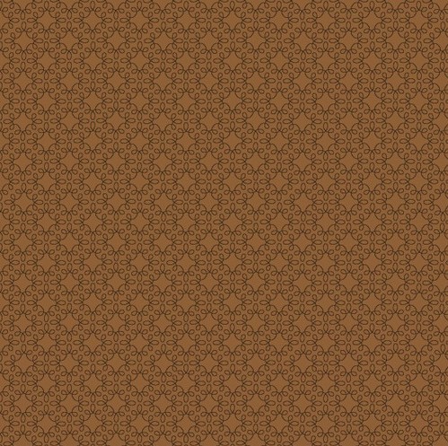 [HG-1063-33] Modern Melody Basics Filigree Geo Brown by First Blush Studio for Henry Glass