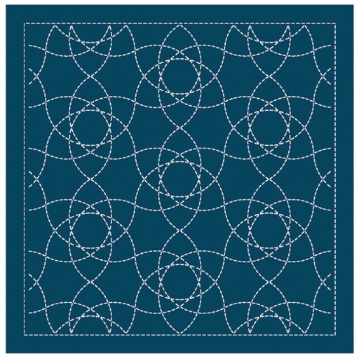 [SC-H2139] Sashiko Sampley Traditional Design Onoe-Gasane Navy