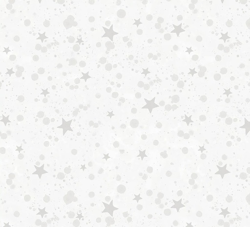 [WF-54487-1] Meowy Christmas Twinkle White by Kim Haskins for Windham Fabrics