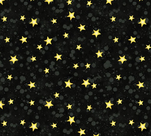 [WF-54487-4] Meowy Christmas Twinkle Black by Kim Haskins for Windham Fabrics