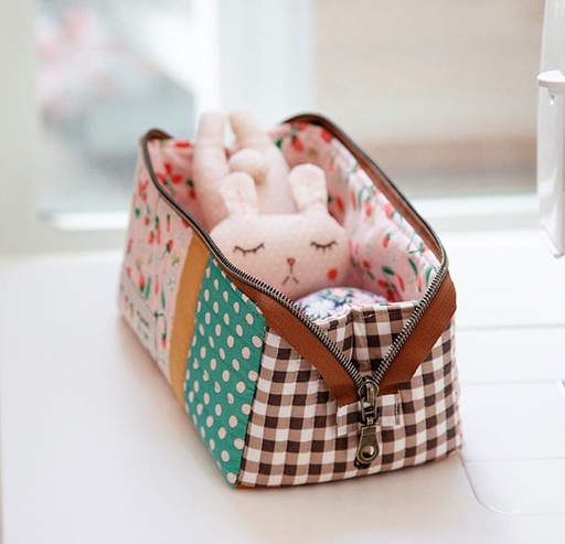 [RB-P178SIBP-8] Open Up Box Pouch Pattern by Minki Kim