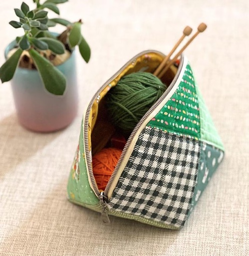 [RB-P178SIBP-12] Criss Cross Pouch Set Pattern by Minki Kim