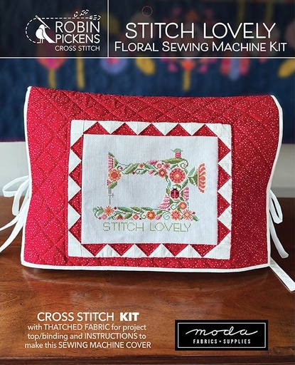 [MOD-KITCS-103] Stitch Lovely Floral Sewing Machine Cross Stitch Kit by Robin Pickens