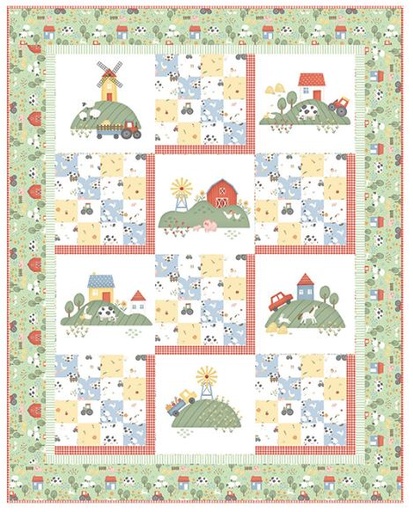 [PP-FarmAnimals] Farm Animals Quilt Kit from Northcott