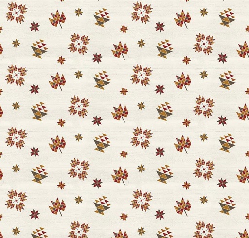 [RB-16213-CRM] Covered Bridges in Fall Block Toss Cream by Tara Reed for Riley Blake Designs