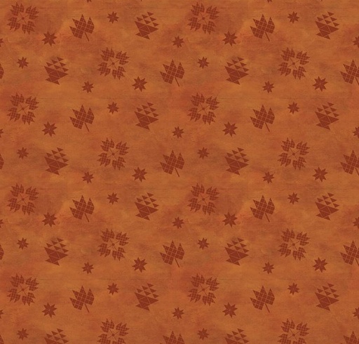 [RB-16213-ORNG] Covered Bridges in Fall Block Toss Orange by Tara Reed for Riley Blake Designs