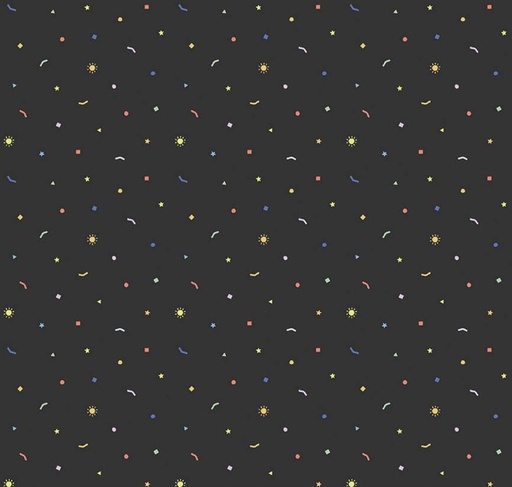 [RB-16514-BLK] New Box of Crayons Confetti Black from Riley Blake Designs