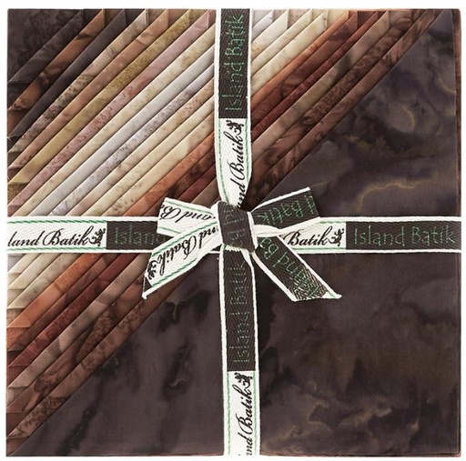 [LUM-BRTHBRWN-ST] Breathtaking Browns Batiks Stack from Lumin Fabrics