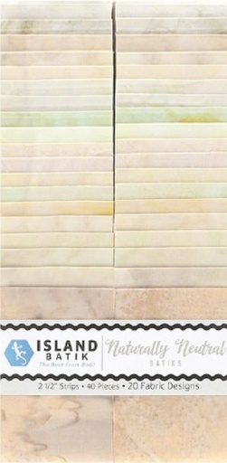 [LUM-NATNET-SP] Naturally Neutral Batiks Strip Pack from Lumin Fabrics