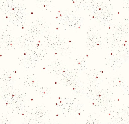 [RB-700-BRNRED] Dainty Daisy on Cloud Barn Red by Beverly McCullough for Riley Blake Designs