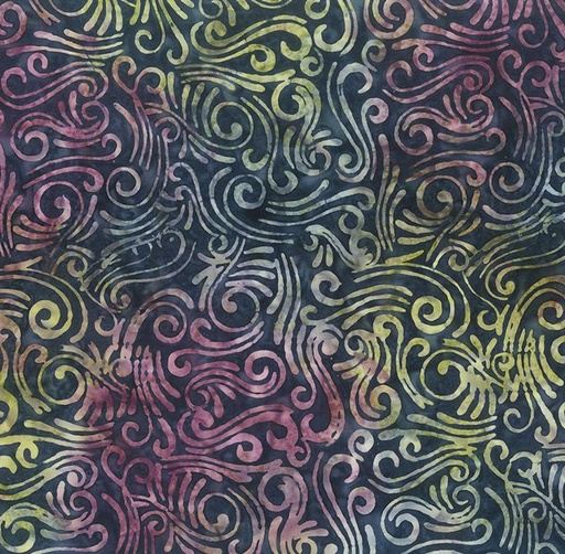 [NOR-81800-49] Swirls Wide Backing Batiks Swirls Indigo from Banyan Batiks