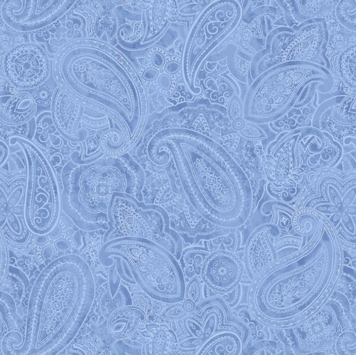 [BLAN-3849-75] Paisley Jane Wide Back Paisley Blue by Satin Moon Designs for Blank Quilting