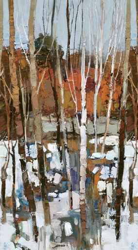 [NOR-28091-10] First Snow Ombre White Multi by Iosif Derecichei for Northcott Fabrics