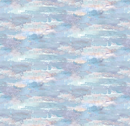 [NOR-28096-42] First Snow Brush Strokes Blue by Iosif Derecichei for Northcott Fabrics