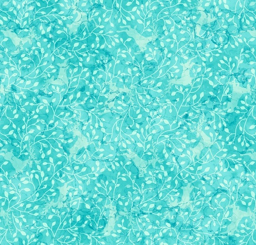 [NOR-28234-64] Midwinter Magic Reindeer Blender Turquoise by Deborah Edwards & Melanie Samra for Northcott Fabrics