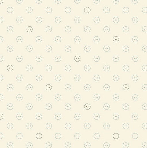 [AND-1617-L] Sewing Bird Buttons Starched by Laundry Basket Quilts for Andover Fabrics