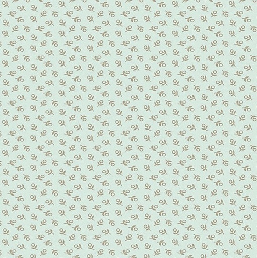 [AND-1621-B] Sewing Bird Love Knot Mist by Laundry Basket Quilts for Andover Fabrics