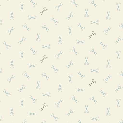 [AND-1612-L] Sewing Bird Good Scissors Lace by Laundry Basket Quilts for Andover Fabrics