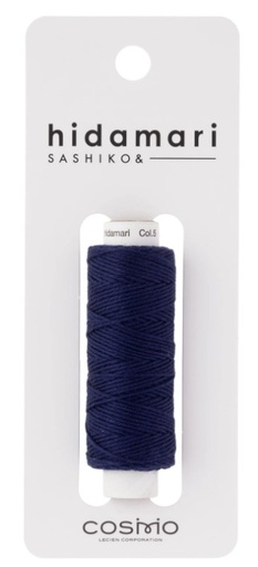 [LJI-122301-005] Cosmo Hidamari Sashiko Solid Thread, Indigo Blue, 30 Meters