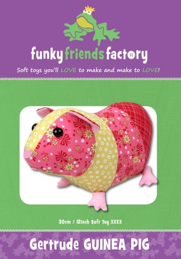 [FF-4767] Gertrude the Guinea Pig Stuffed Animal Pattern from Funky Friends Factory