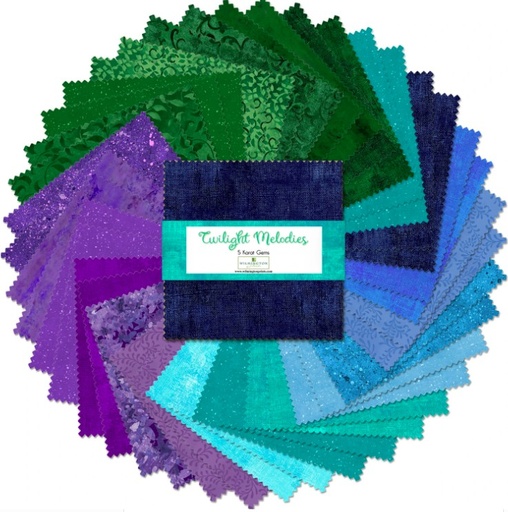 [WP-507154-507] Twilight Melodies 5 Karat Gems from Wilmington Prints